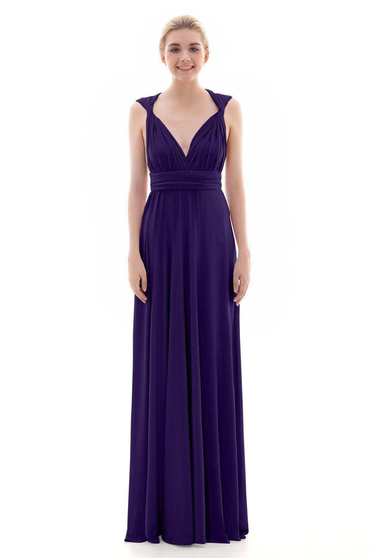 Sheath Floor Length Knitted Bridesmaid Dress COEF16001PS - COCOMELODY